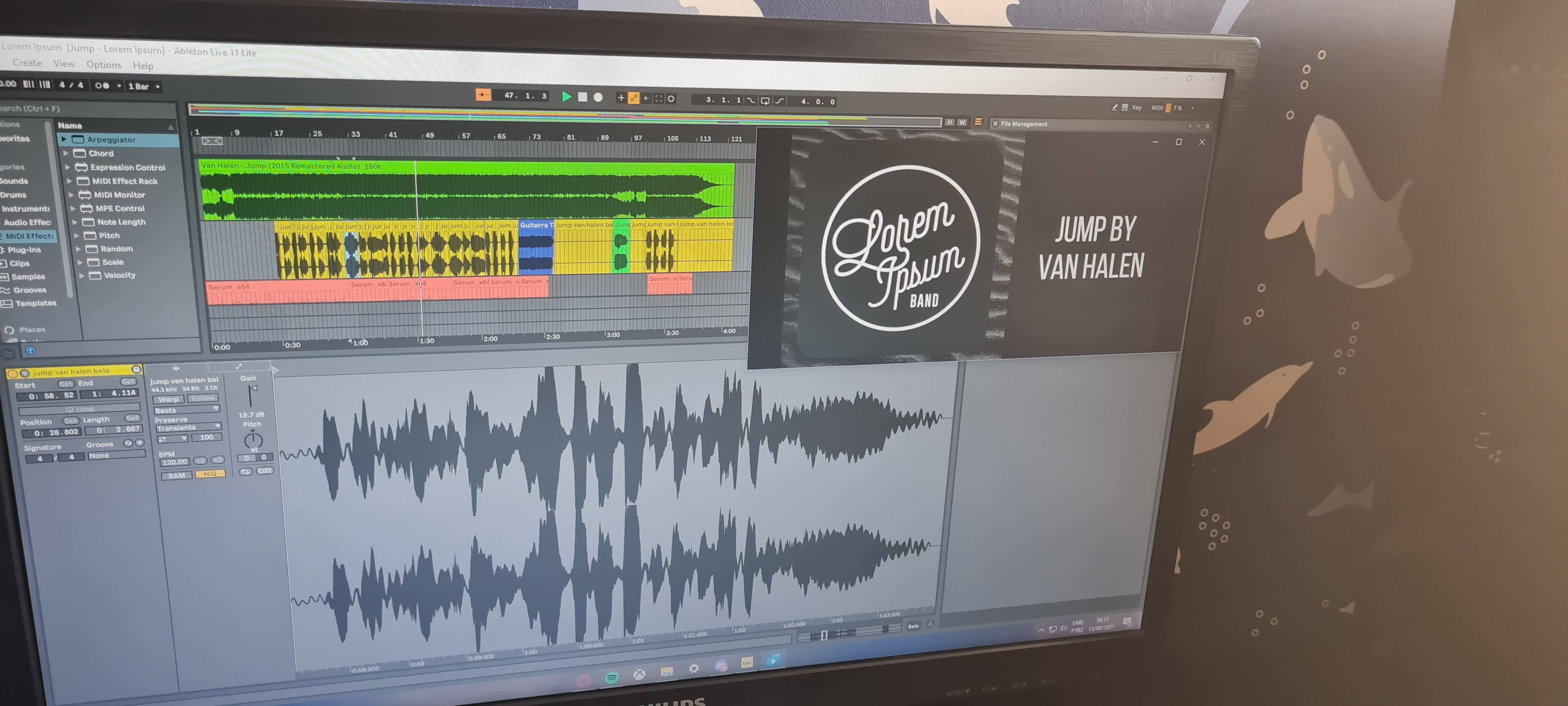 Ableton session representing creative hobbies